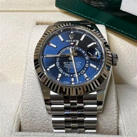 rolex sky dweller blue 2022|Rolex Sky-Dweller functions.